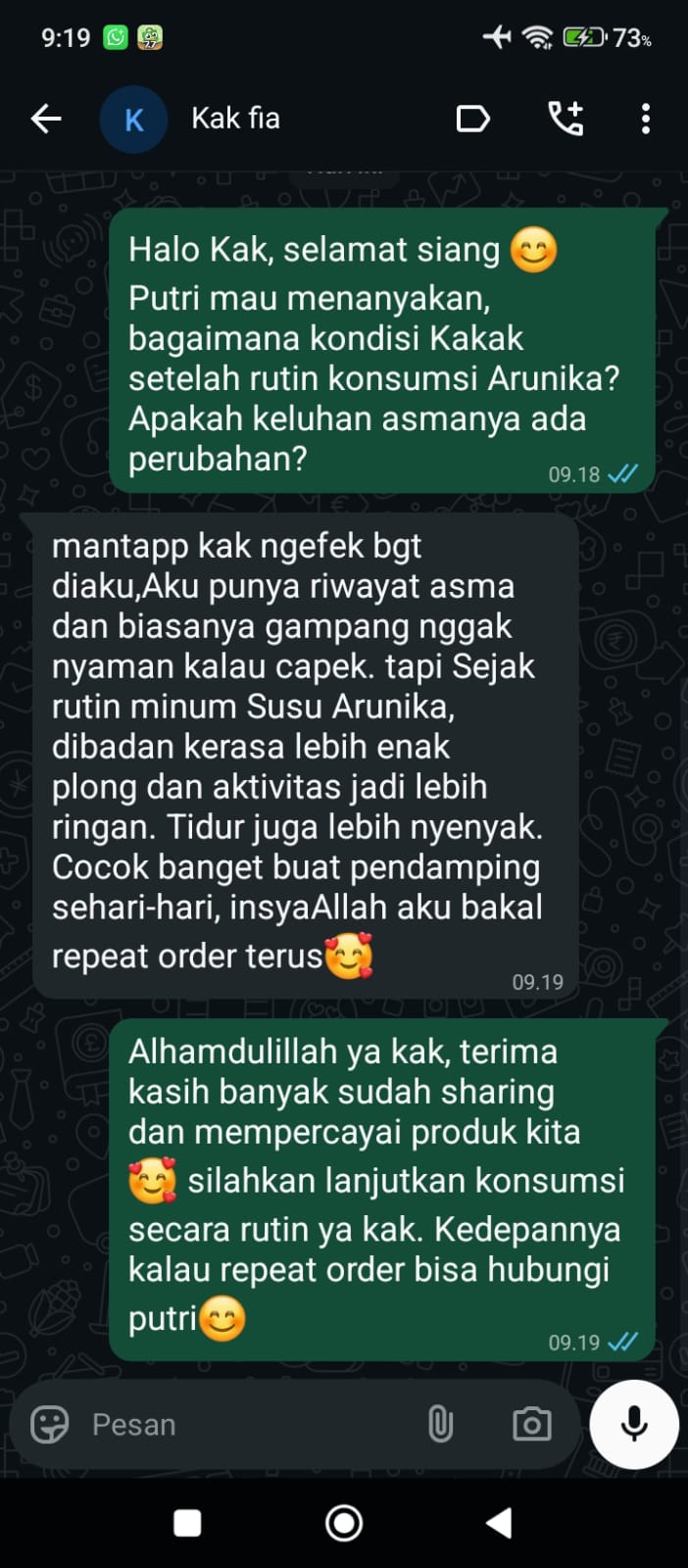 asma, aktivitas ringan, tidur nyenyak